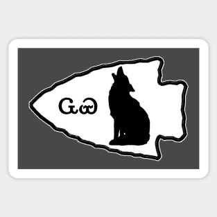 Cherokee Wolf Arrowhead - 1 Sticker